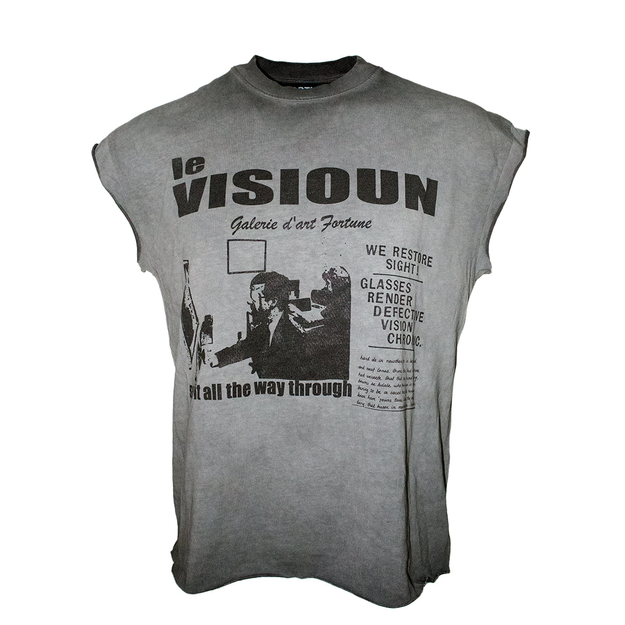 "Optique" Cut Off T-Shirt